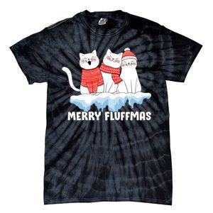 Merry Fluffmas Christmas Tie-Dye T-Shirt