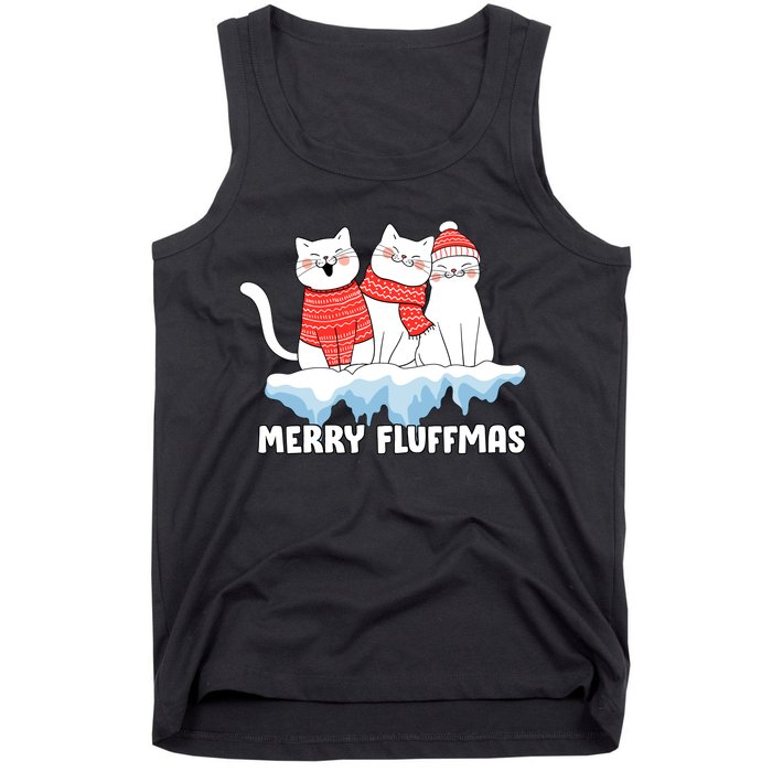 Merry Fluffmas Christmas Tank Top