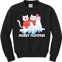 Merry Fluffmas Christmas Kids Sweatshirt