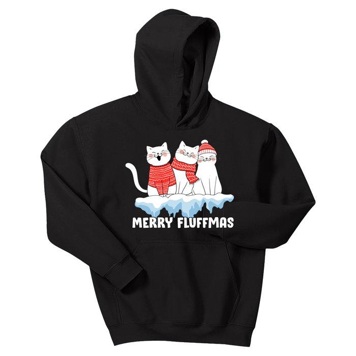 Merry Fluffmas Christmas Kids Hoodie