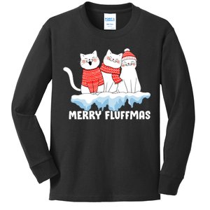 Merry Fluffmas Christmas Kids Long Sleeve Shirt