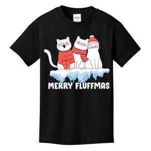 Merry Fluffmas Christmas Kids T-Shirt