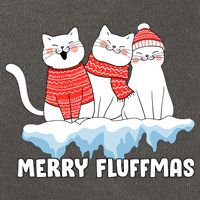 Merry Fluffmas Christmas Cotton Canvas Backpack