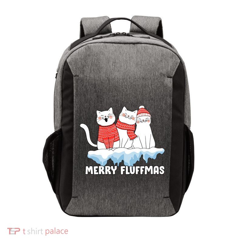 Merry Fluffmas Christmas Vector Backpack