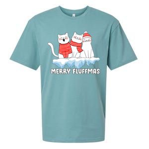 Merry Fluffmas Christmas Sueded Cloud Jersey T-Shirt