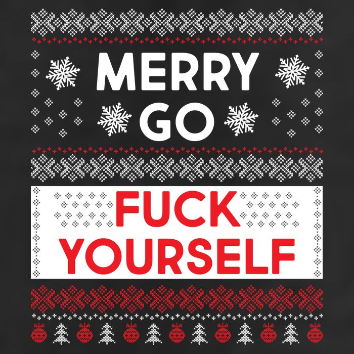 Merry Go F*ck Yourself Ugly Christmas Sweater Cool Comfort Performance Bucket Hat