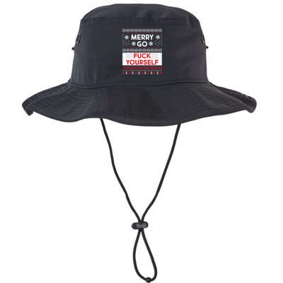 Merry Go F*ck Yourself Ugly Christmas Sweater Bucket Hat