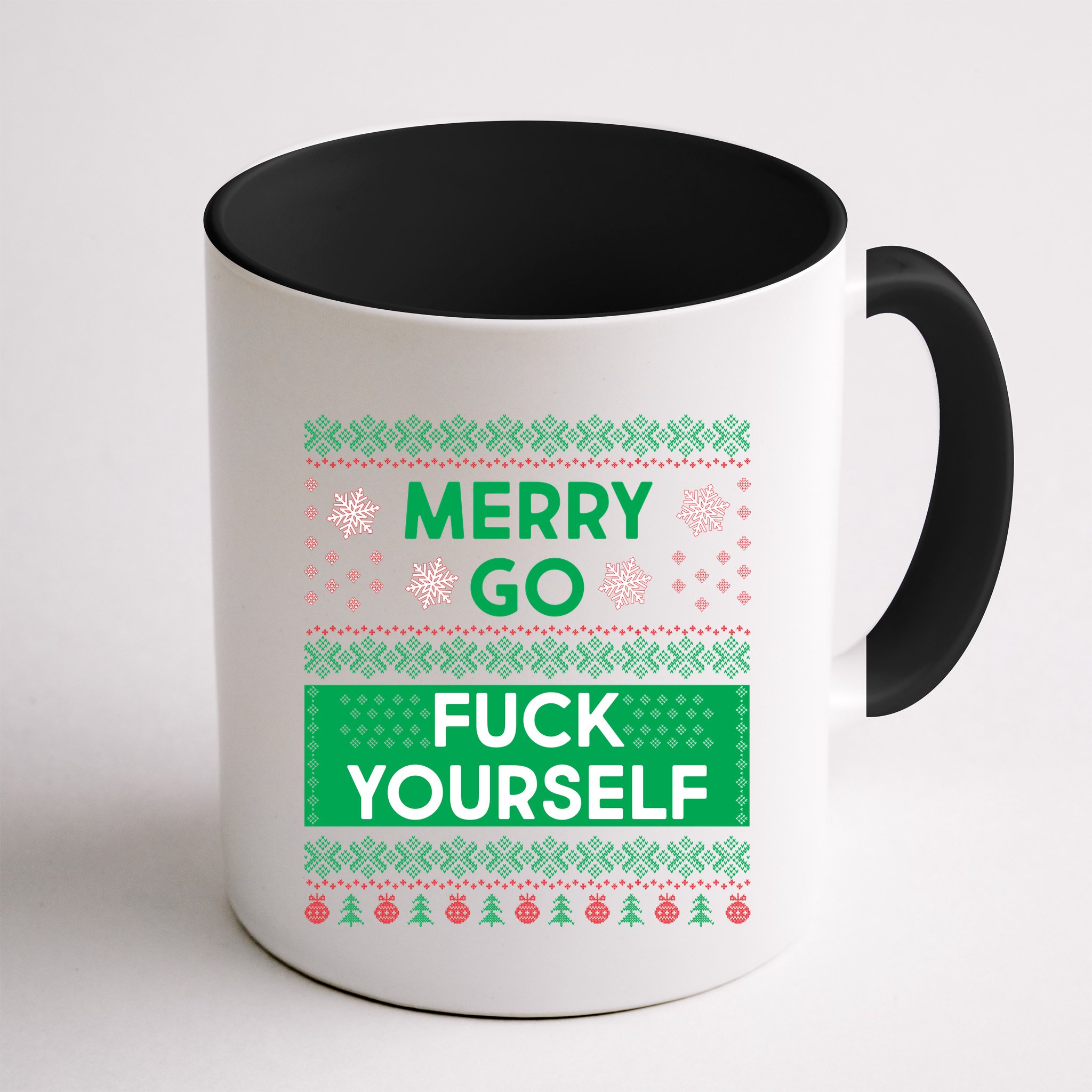 Merry Go F*ck Yourself Ugly Christmas Sweater Mug