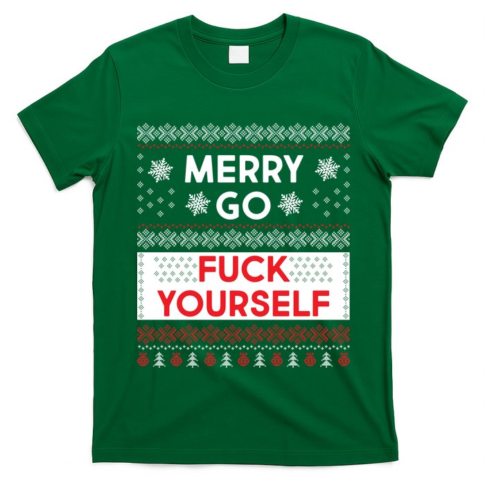 Merry Go F*ck Yourself Ugly Christmas Sweater T-Shirt