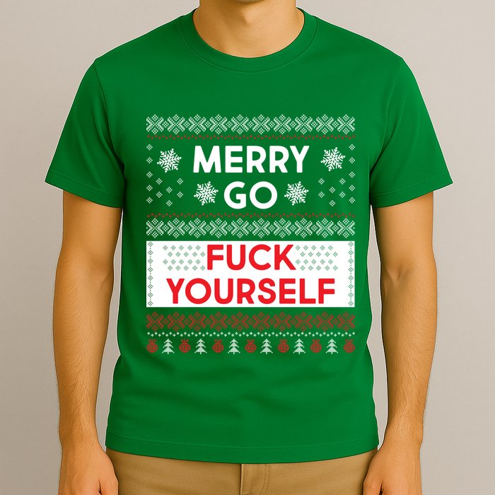 Merry Go F*ck Yourself Ugly Christmas Sweater T-Shirt
