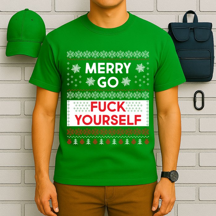 Merry Go F*ck Yourself Ugly Christmas Sweater T-Shirt