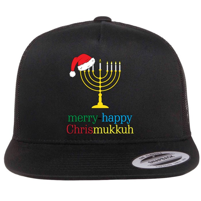 Merry-Happy Chrismukkah Flatbill Hat