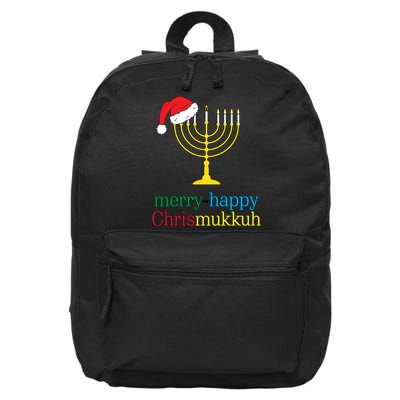 Merry-Happy Chrismukkah 16 in Basic Backpack