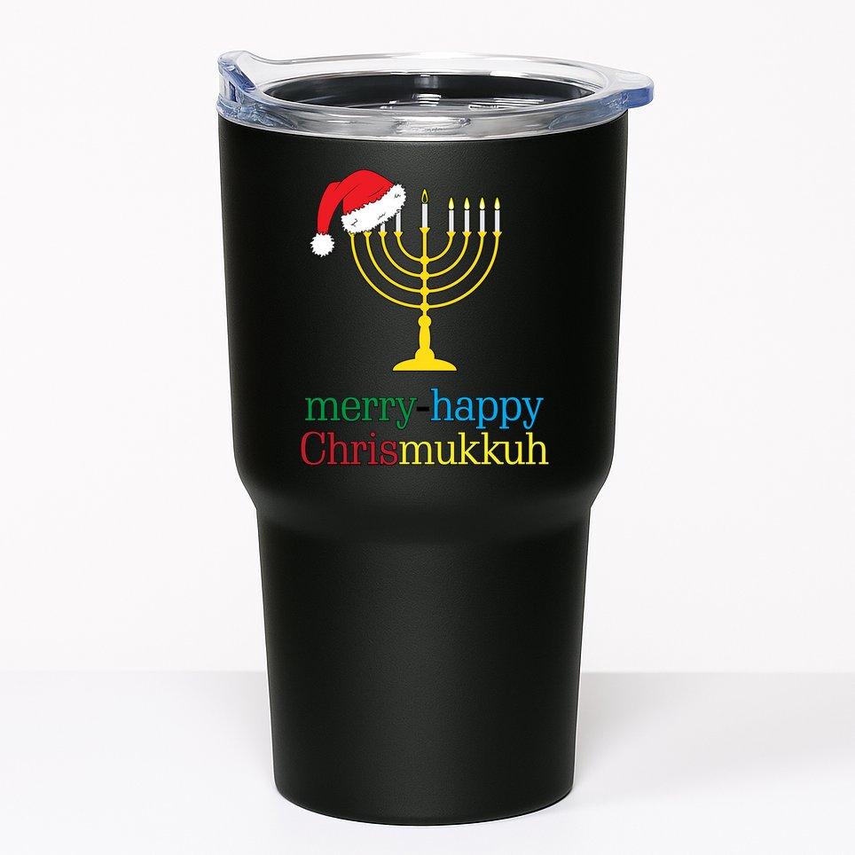 Merry-Happy Chrismukkah Tumbler