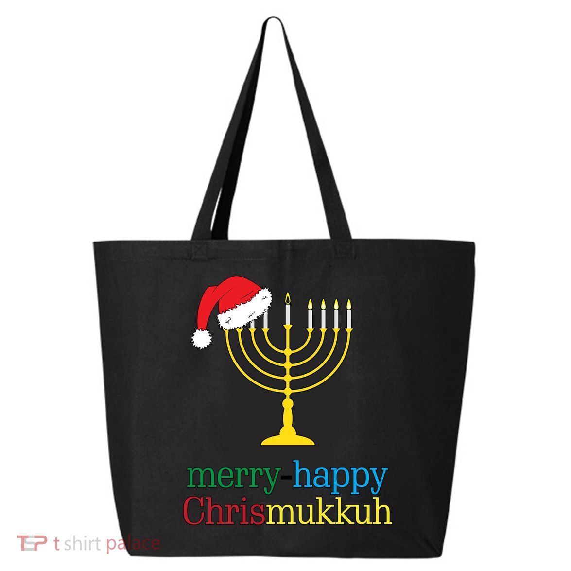Merry-Happy Chrismukkah 25L Jumbo Tote