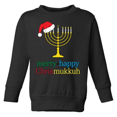 Merry-Happy Chrismukkah Toddler Sweatshirt