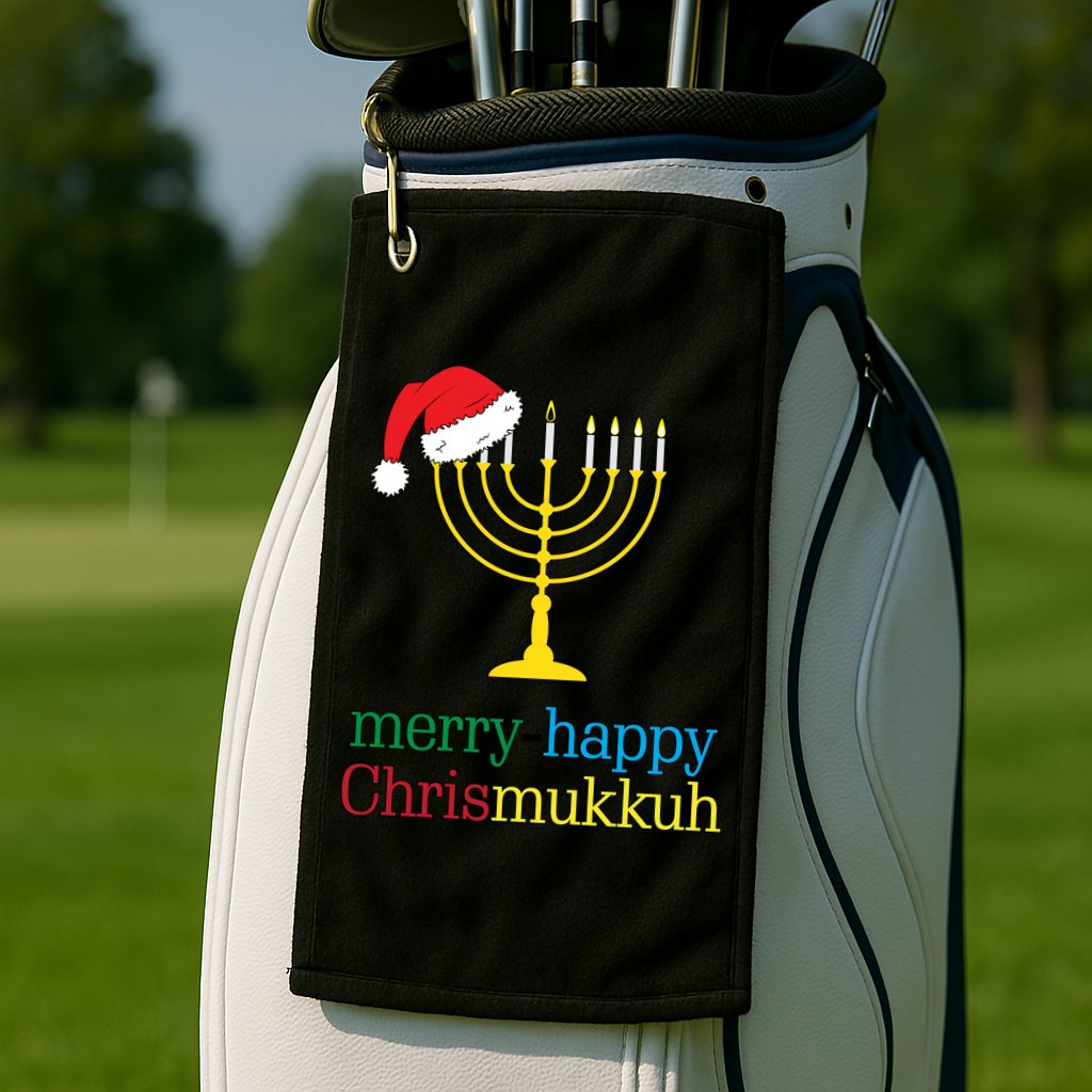 Merry-Happy Chrismukkah Golf Towel