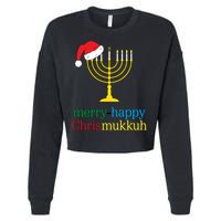 Merry-Happy Chrismukkah Cropped Pullover Crew