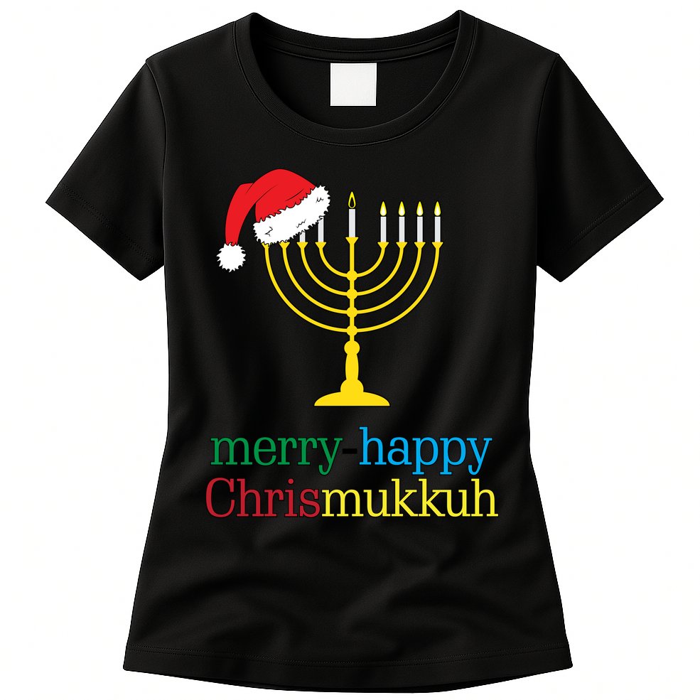 Merry-Happy Chrismukkah Womens T-Shirt