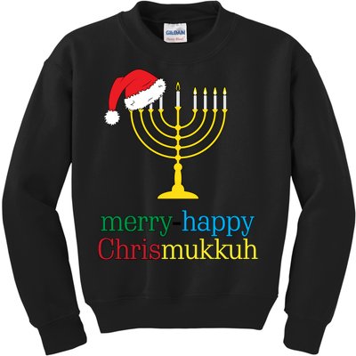 Merry-Happy Chrismukkah Kids Sweatshirt