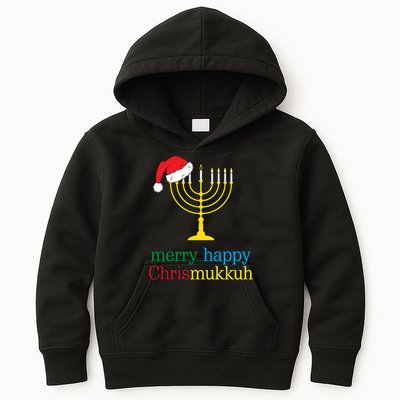 Merry-Happy Chrismukkah Kids Hoodie
