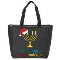 Merry-Happy Chrismukkah Zip Tote Bag