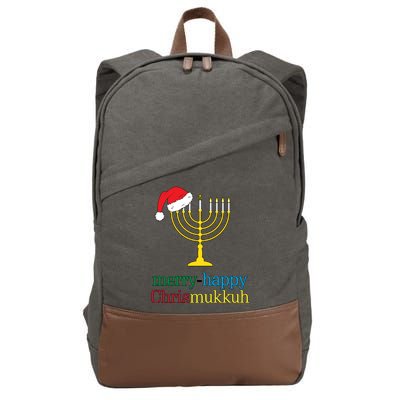 Merry-Happy Chrismukkah Cotton Canvas Backpack