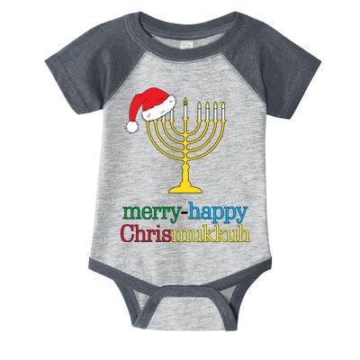 Merry-Happy Chrismukkah Infant Baby Jersey Bodysuit