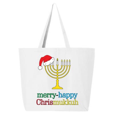 Merry-Happy Chrismukkah 25L Jumbo Tote