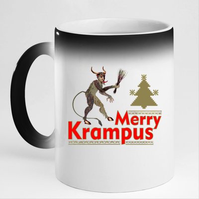 Merry Krampus 11oz Black Color Changing Mug