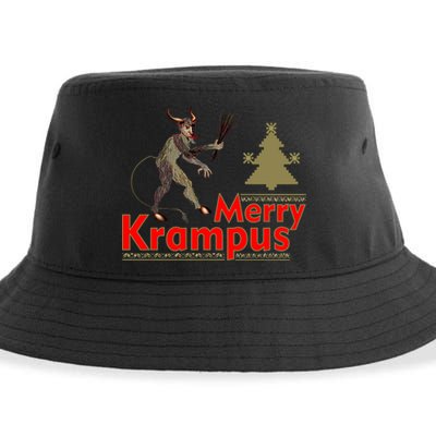 Merry Krampus Sustainable Bucket Hat