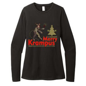 Merry Krampus Womens CVC Long Sleeve Shirt