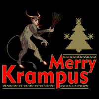 Merry Krampus Flat Bill Trucker Hat