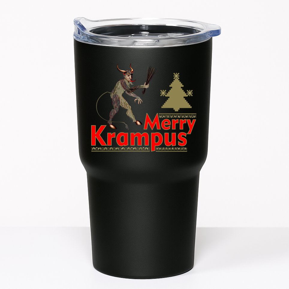 Merry Krampus Tumbler