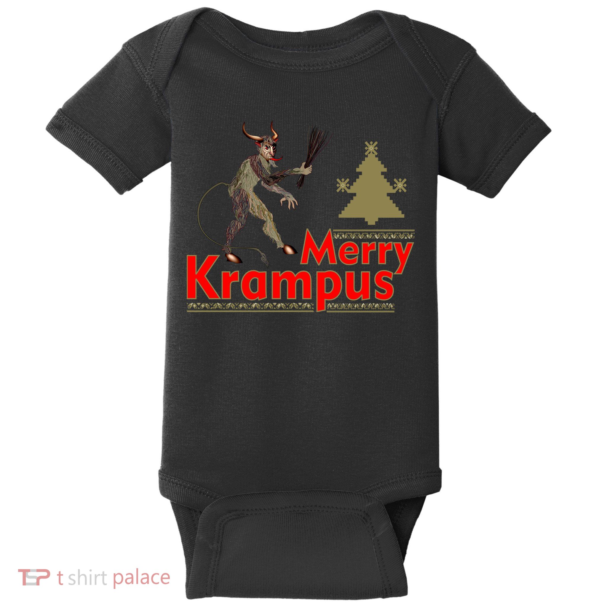 Merry Krampus Baby Bodysuit