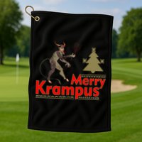 Merry Krampus Golf Towel