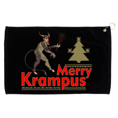 Merry Krampus Grommeted Golf Towel