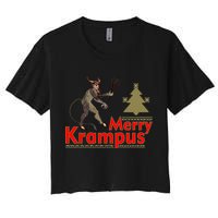 Merry Krampus Women's Crop Top Tee