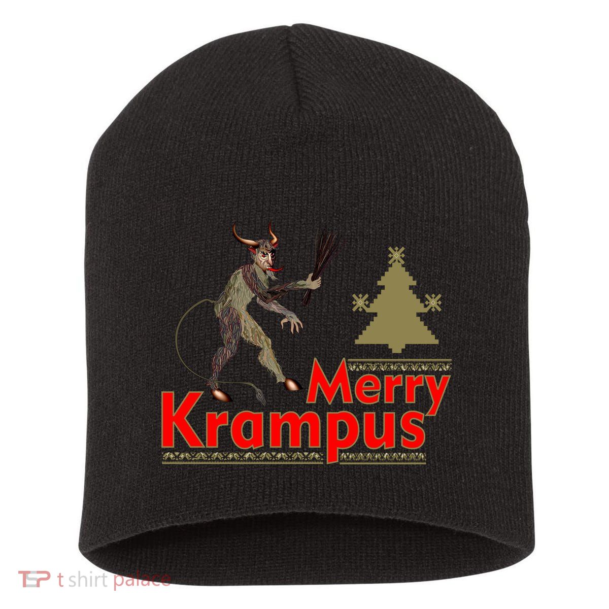 Merry Krampus Short Acrylic Beanie