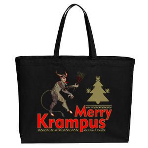 Merry Krampus Cotton Canvas Jumbo Tote