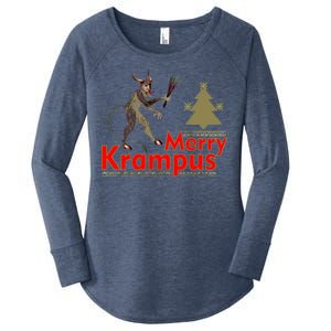 Merry Krampus Women's Perfect Tri Tunic Long Sleeve Shirt