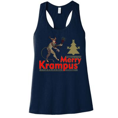 Merry Krampus Women's Racerback Tank