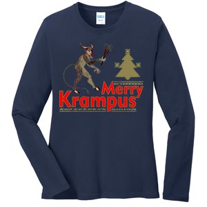 Merry Krampus Ladies Long Sleeve Shirt