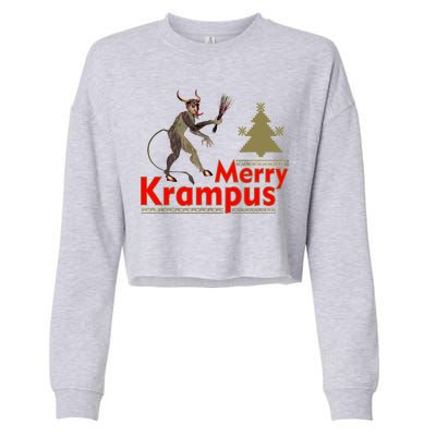 Merry Krampus Cropped Pullover Crew