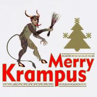 Merry Krampus Garment-Dyed Sweatshirt