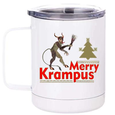 Merry Krampus 12 oz Stainless Steel Tumbler Cup