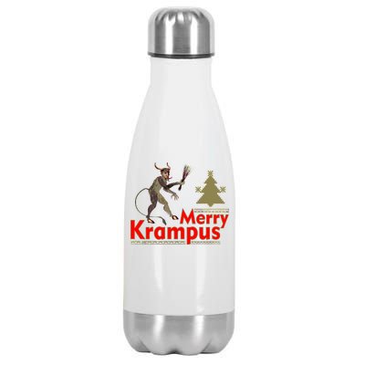 Merry Krampus Stainless Steel Insulated Water Bottle