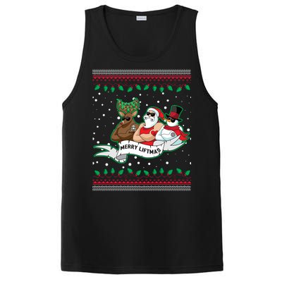 Merry Liftmas Funny Ugly Christmas Sweater PosiCharge Competitor Tank