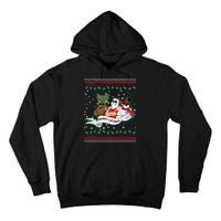 Merry Liftmas Funny Ugly Christmas Sweater Tall Hoodie