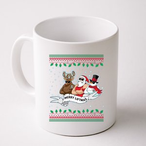 Merry Liftmas Funny Ugly Christmas Sweater Coffee Mug